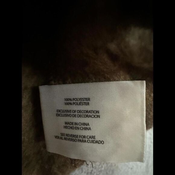 Eddie Bauer Sweatshirt Mens Extra Large Brown 1/4 Zip Pullover Fleece Mock Neck - Picture 5 of 12